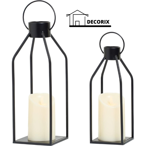 Black Metal Lantern Decor